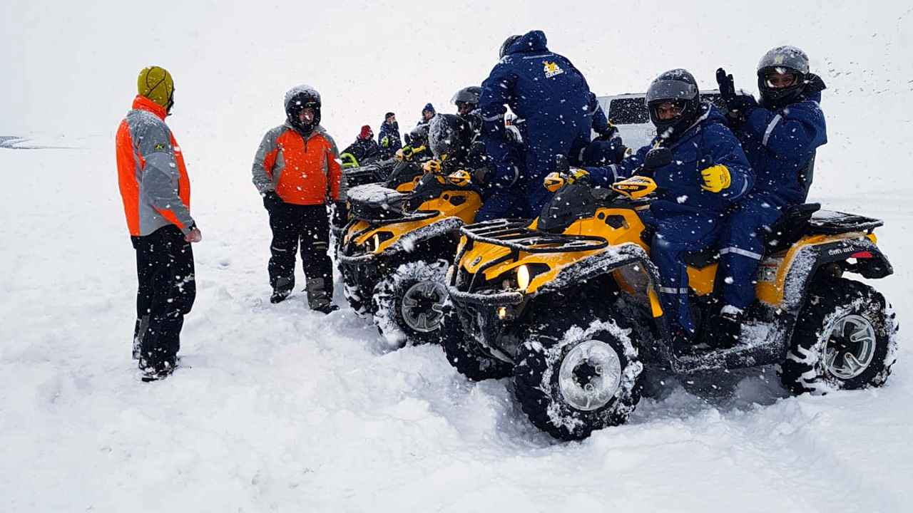 ATV tour in the snow